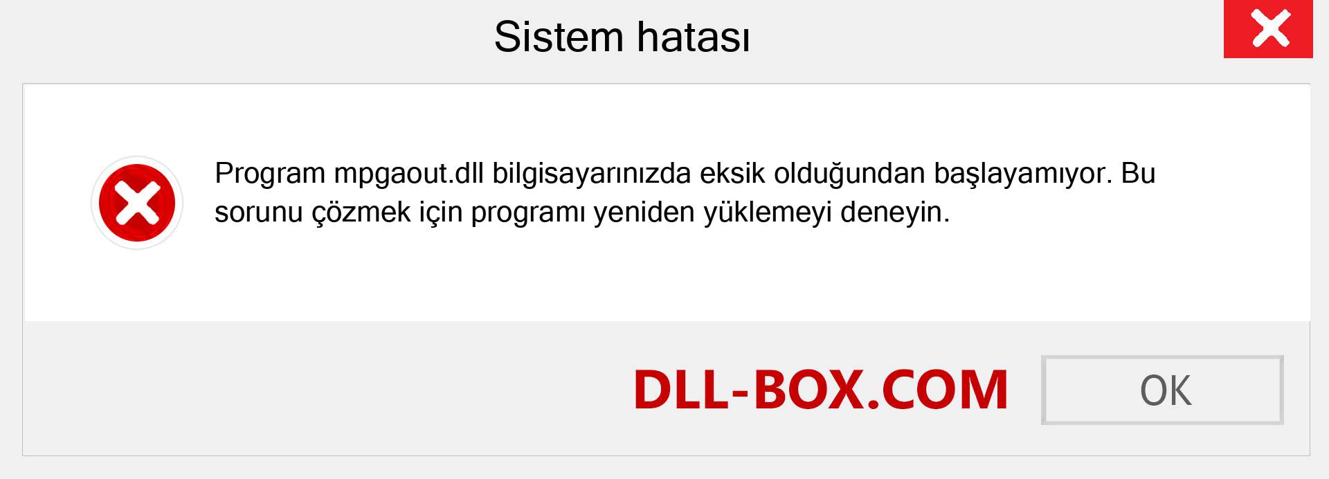 mpgaout.dll dosyası eksik mi? Windows 7, 8, 10 için İndirin - Windows'ta mpgaout dll Eksik Hatasını Düzeltin, fotoğraflar, resimler